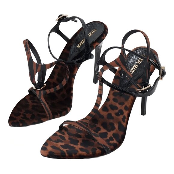 Steve Madden | Shoes | Steve Madden Heels | Poshmark Steve Madden Salma T-Strap Leopard Stiletto Heels Womens 7M
